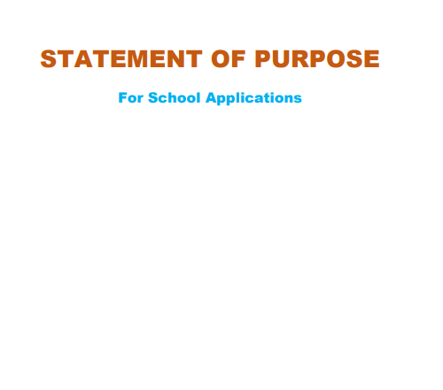 STATEMENT OF PURPOSE